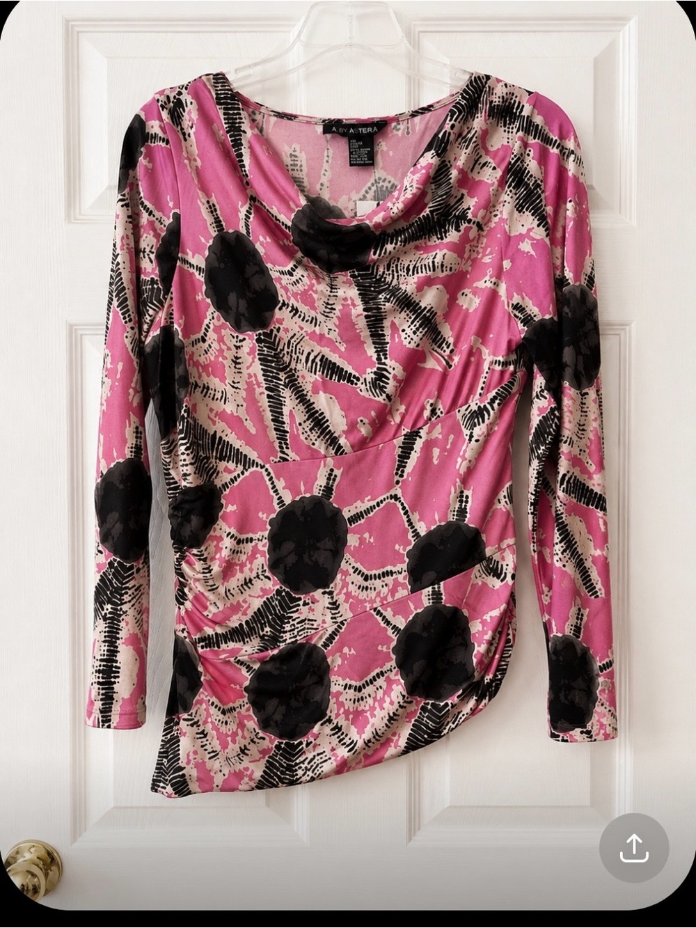 Stylish Pink and Chocolate Brown Women's Top